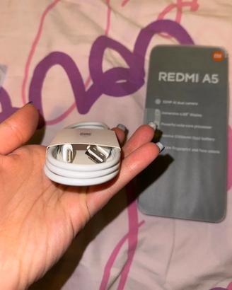 Telefono nuovo xiaomi redmi A 5 e cuffie bugsplay6