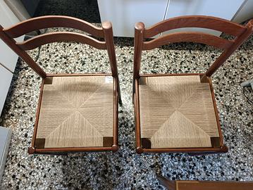 6 Sedie in stile anni Settanta 