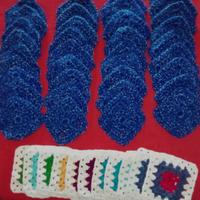 Lotto di 47 mattonelle della nonna / granny square