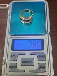 Anello oro 750 18kt 7.95 grammi