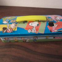 scatola latta colorata Kinder Peanuts