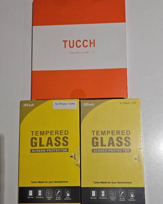 TUCCH Cover per iPhone 11 + 5 vetri protettivi