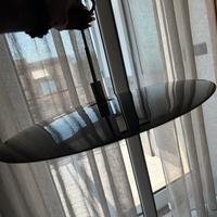 Lampadario moderno nero lucido