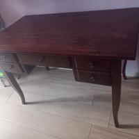 Scrivania arte povera tinta noce