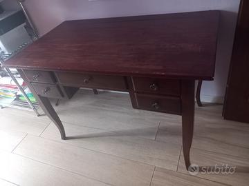 Scrivania arte povera tinta noce