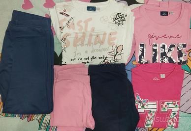 Lotto abbigliamento bimba 7-8 anni