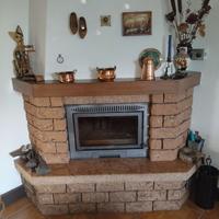 Caminetto con inserto 12kw