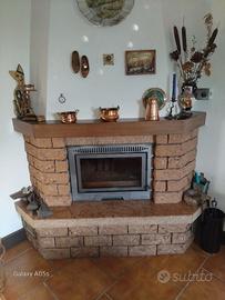 Caminetto con inserto 12kw