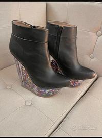 Jeffrey campbell tronchetto zeppa stelle
