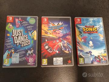 3 giochi per Nintendo switch