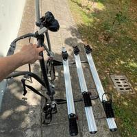 Portabici posteriore auto x 3 bici