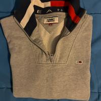 Felpa grigia unisex tommy hilfinger