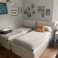 Letto singolo Ikea Malm Bianco