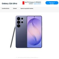 samsung s26 ultra 512gb NUOVO con fattura