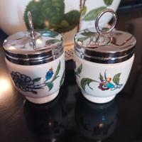 Coppia cuoci uova Royal Worcester Porcelain