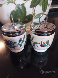 Coppia cuoci uova Royal Worcester Porcelain