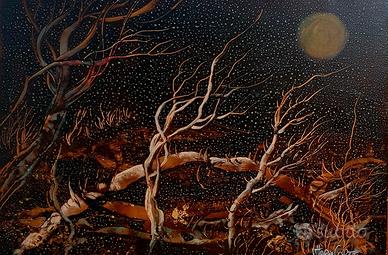 Quadro Paesaggio lunare 