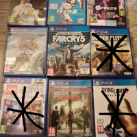 6 Giochi ps4 stock consegna 0.99 cent