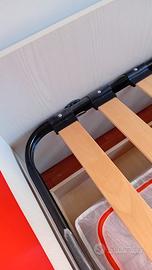 letto singolo con 2 cassettoni