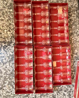 Servizio 36 bicchieri cristallo RCR Aurea