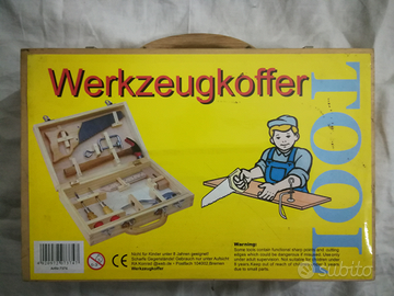 Gioco set attrezzi da carpentiere per bambini