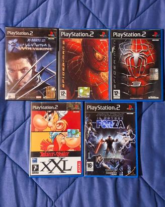 Giochi PS2 SpiderMan 2,3-Wolverine-Obelix-Star War