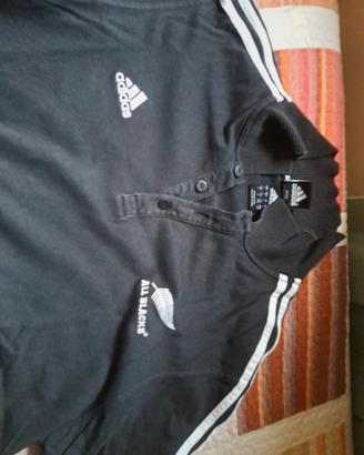 maglia adidas nuova zelanda rugby all blacks tg L