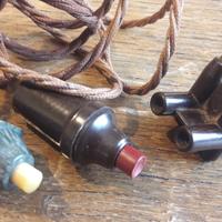 VECCHI ANTICHI INTERRUTTORI E SPINA IN BAKELITE 