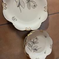 Piatti in ceramica con bordo in oro