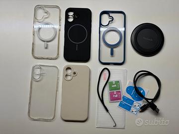 Cover iPhone17+Pellicola+Ricarica Wireless