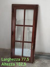 Finestra in legno apertura a sinistra