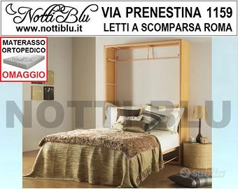 Letto a Scomparsa 2p francese Materasso Omaggio