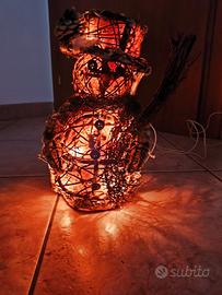 Pupazzo Neve Decorazione Natalizia