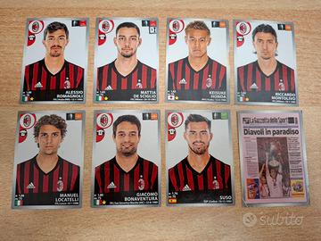 Mini-lotto figurine Milan Calciatori 2016-2017