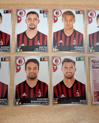 Mini-lotto figurine Milan Calciatori 2016-2017