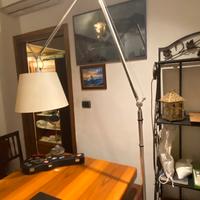 Piantana con paralume in pergamena