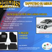 Tappetini AUTO  su misura PEUGEOT 308 S2 8/13>