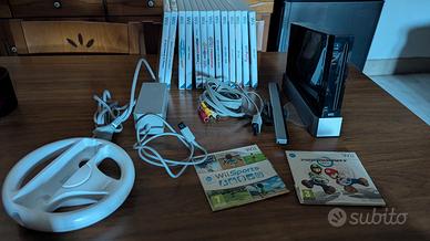 Console Nintendo Wii nera+15 giochi+balance board