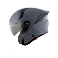 CASCO KYT JET TTR PLAIN GRL DOPPIA VISIERA GRIGIO