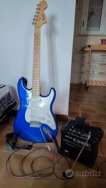 Chitarra elettrica completa di accessori