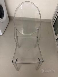 Set Di Sedie trasparente in policarbonato