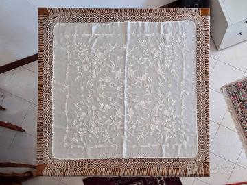 Manton de Manila, scialle vintage con ricamo