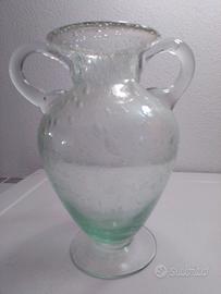 Murano vaso in vetro ad effetto bullicante