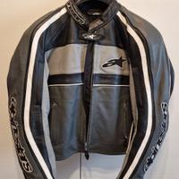 giubbotto da moto donna in pelle  Alpinestars 