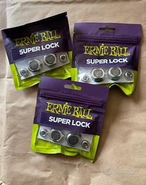 Lotto 3 set Ernie Ball Super Locks Nickel P04600