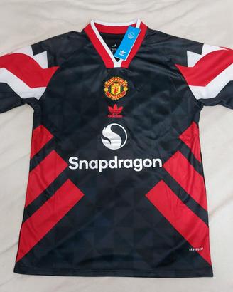 Maglia Manchester United Adidas Originals Nera/Ros