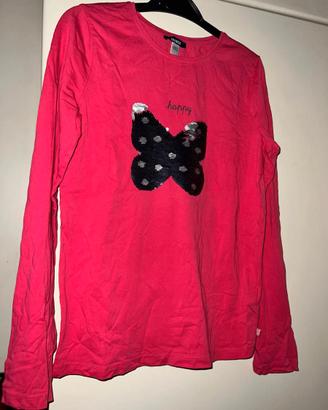 T-shirt Okaidi fucsia bambina 12 anni
