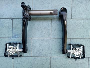 Pedivelle + Pedali Shimano Deore XT