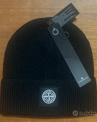 Stone island cappello berretto nero invernale