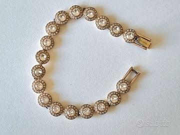Braccialetto Una Angelic Swarovski oro rosa 18k